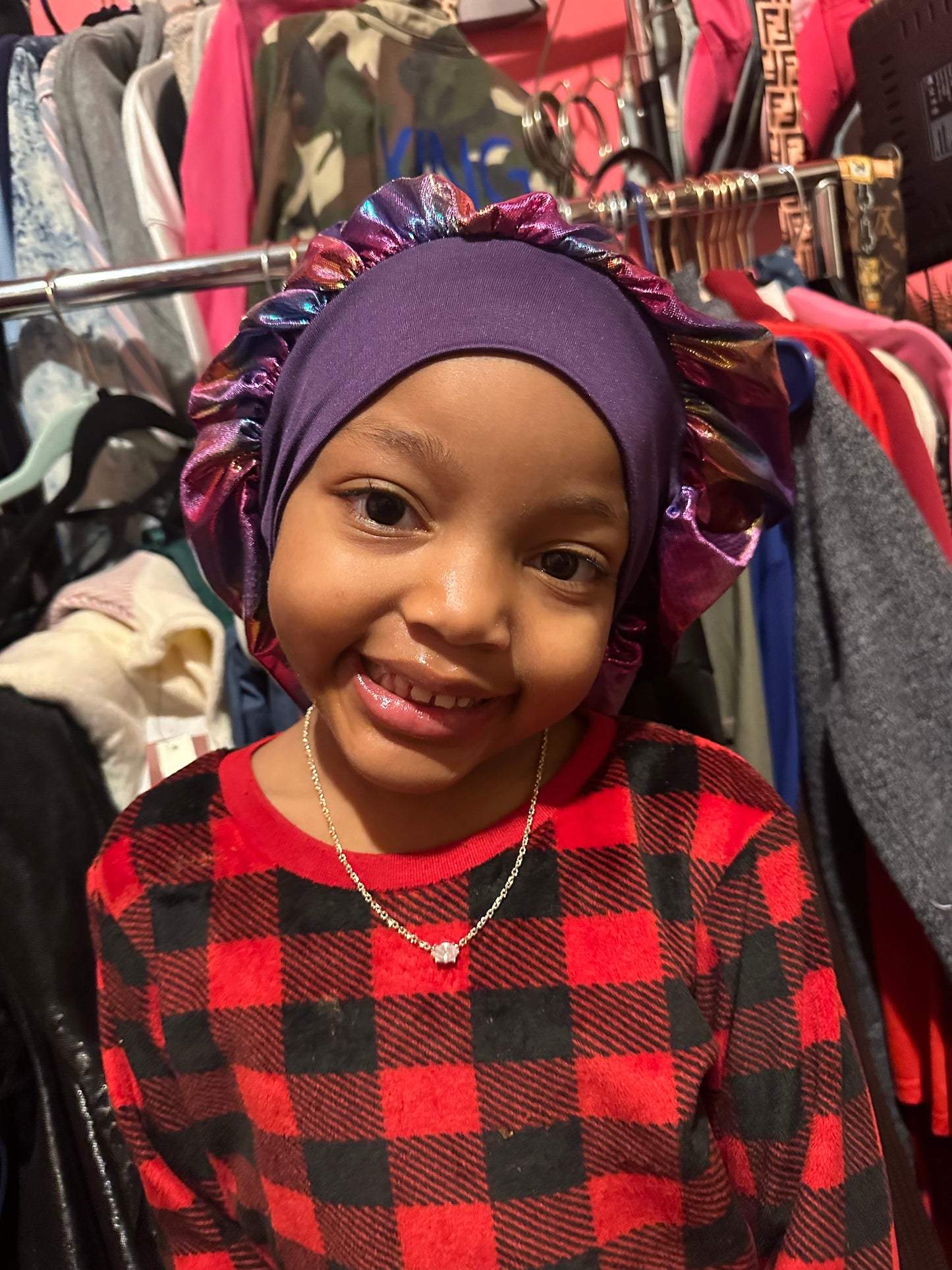 silk kids hair bonnets