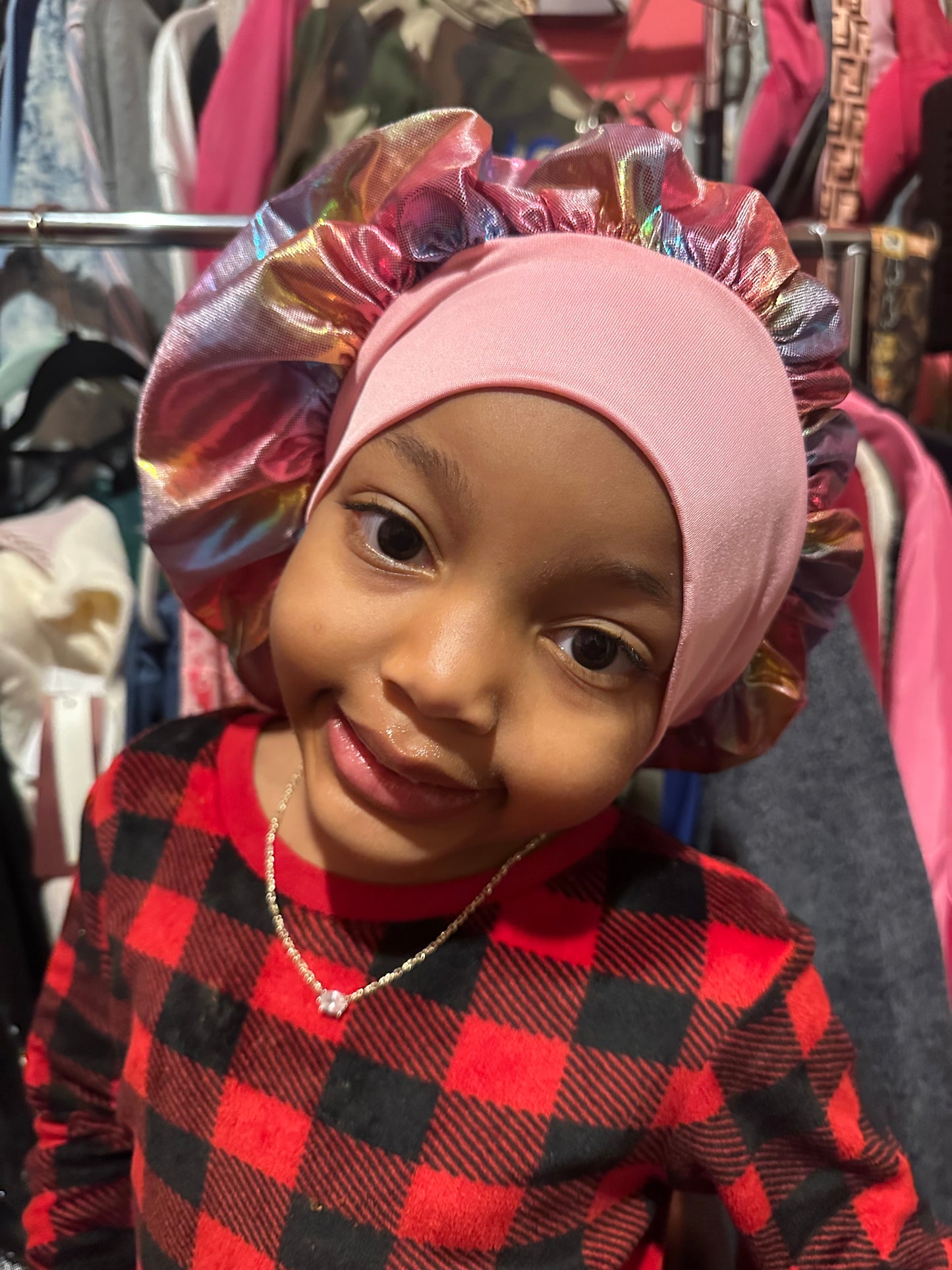 silk kids hair bonnets