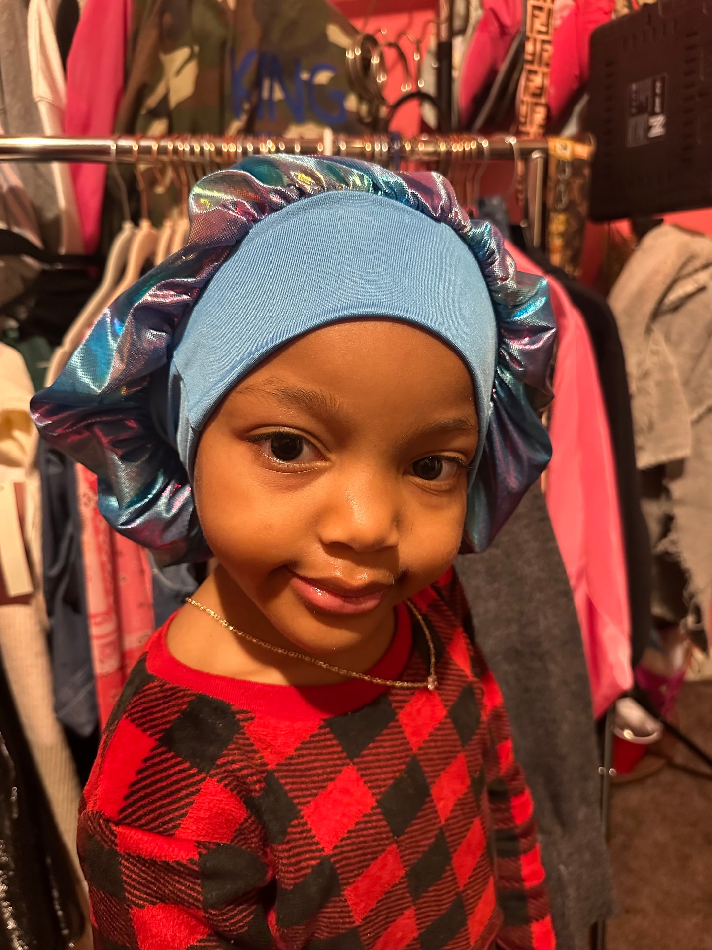 silk kids hair bonnets