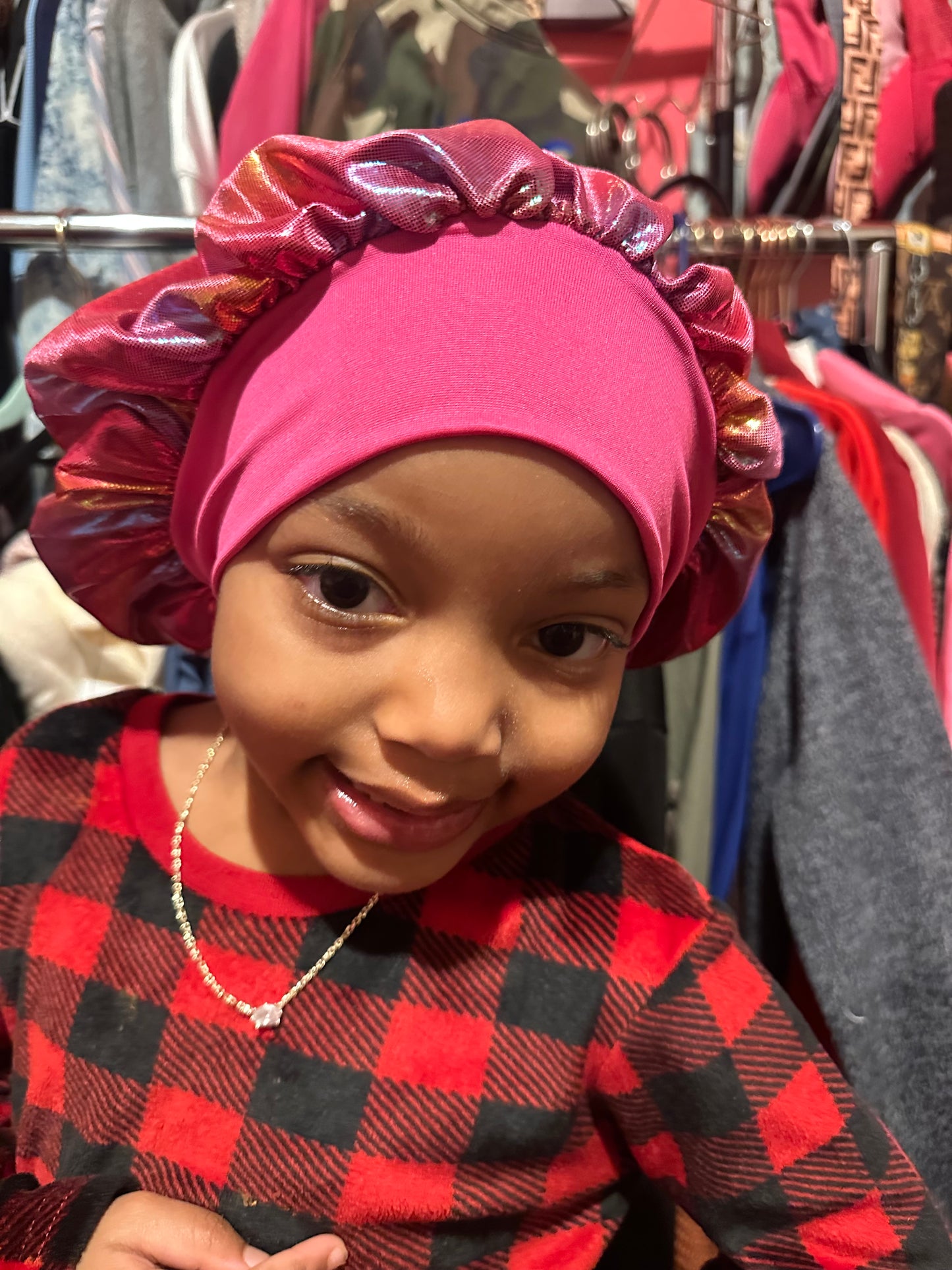 silk kids hair bonnets